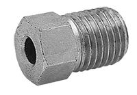 3/16 x 3/8" - 24 Standard Steel Invert Flare Tube Nut - 2"