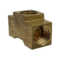 1/8 Inch (in) Tube Size Union Tee Type Inverted Flared Tube Fitting