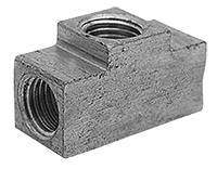 1/8 Inch (in) Tube Size Union Tee Type Inverted Flared Tube Fitting - 2