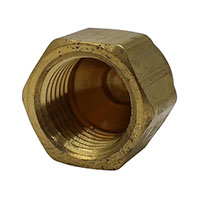 5/16 Inch (in) Tube Size End Cap Type Society of Automotive Engineers (SAE) 45 Degree Flared Tube Fitting