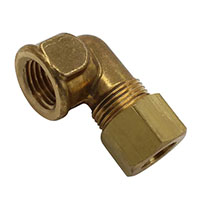 1/4 Inch (in) Tube Size 1/8-27 Thread Size Compression Fitting (170420)