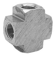 1/8-27 Thread Size Cross Type Pipe Thread Fitting - 2