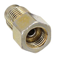 3/16(3/8"-24) Female Invert Flare x 3/16"(3/8"-24) Male Bubble Flare Adapter"