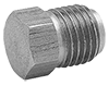 3/8 Inch (in) Tube Size Solid Plug Type Inverted Flared Tube Fitting - 2