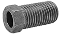 3/16 x 3/8" - 24 Standard Steel Invert Flare Tube Nut (Long) - 2"