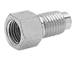 3/16(3/8"-24) Female Invert Flare  x 3/16"(10mm x 1.25) Male Invert Flare Adapter - 2"